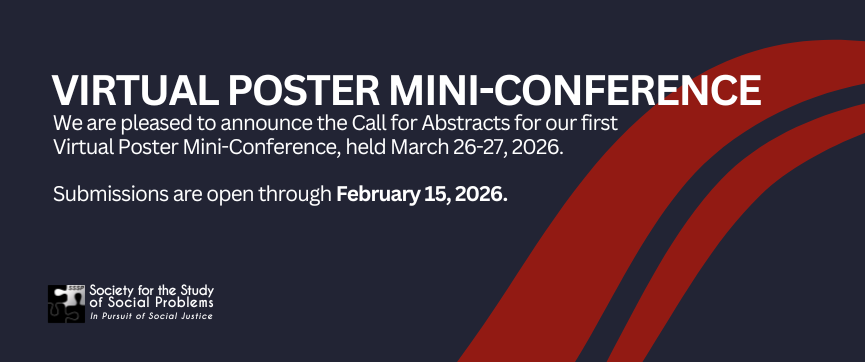 Virtual Post Mini-Conference. blue background with white text describing conference.